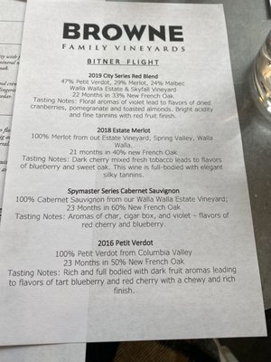Menu photo 8 Browne Family Vineyards Seattle, WA