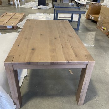 Crate and Barrel Outlet - Terra 65" Smoke Dining Table - Outdoor Furniture Stores Near Me - San Marcos, California