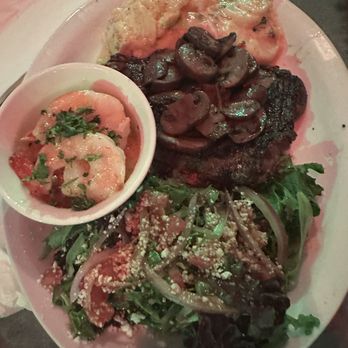 Around the Corner - $24 Steak including salad and scalloped potatoes shrimp and mushrooms are extra charge - Breakfast & Brunch Near Me - Houston, Texas Around the Corner - $24 Steak including salad and scalloped potatoes shrimp and mushrooms are extra charge - Breakfast & Brunch Near Me - Houston, Texas