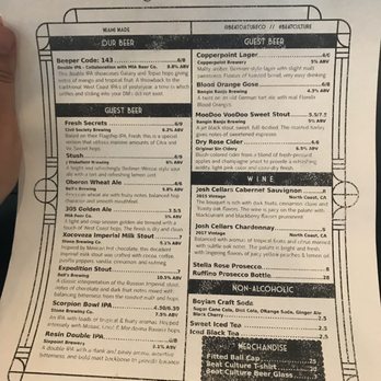 Beat Culture - Menu - Breweries Near Me - Miami, Florida