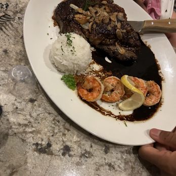Longhi's - Prime Ribeye medium with shrimp and rice - Seafood Near Me - Kapolei, Hawaii Longhi's - Prime Ribeye medium with shrimp and rice - Seafood Near Me - Kapolei, Hawaii