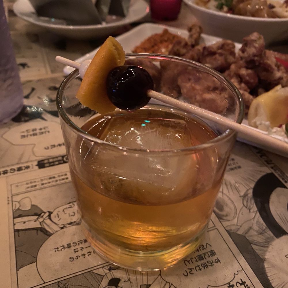 Moshi Ramen Bar - Suntory Time Old Fashioned - Ramen Near Me - Tacoma, Washington