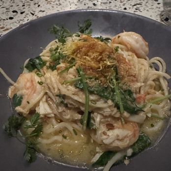 Juno & The Peacock - Shrimp Scampi pasta - Seafood Near Me - St. Petersburg, Florida Juno & The Peacock - Shrimp Scampi pasta - Seafood Near Me - St. Petersburg, Florida