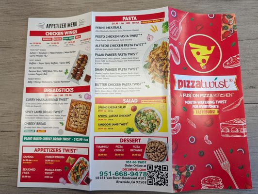 Menu photo 4 Pizza Twist Riverside, CA