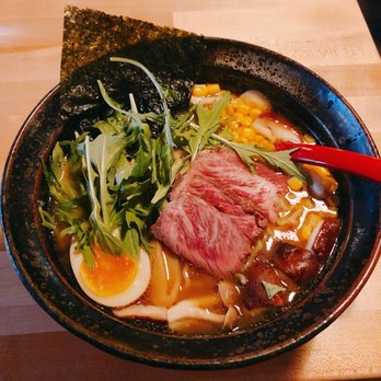 Yoroshiku - Cold A5 wagyu shoyu - Ramen Near Me - Seattle, Washington