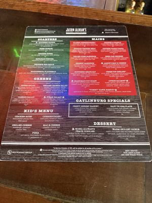 Menu photo 5 Jason Aldean's Kitchen + Rooftop Bar Gatlinburg, TN Menu photo 5 Jason Aldean's Kitchen + Rooftop Bar Gatlinburg, TN