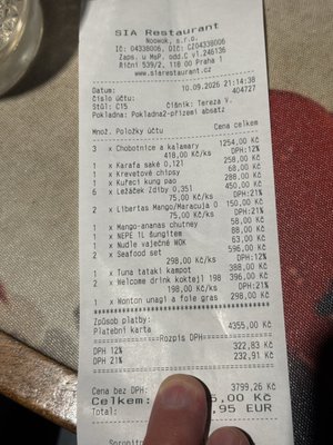 Menu photo 1 Sia Prague, PR Menu photo 1 Sia Prague, PR