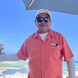 Arturo is awesome!  he took care of us at the pool today and we always had a cold drink and a yummy snack! Great service!