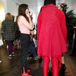 Gallery 30 South - Ghosts for Sale in June 2017 was an exhibition of paintings by Lindsey Way and Frances Bean Cobain, seen here with Kat VonD