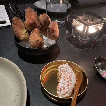 Corvino - Seaweed donuts with trout roe cream - Bars Near Me - Kansas City, Missouri