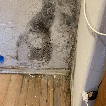 Ultra Dry - Water damage to office wall and oak floor. - Damage Restoration Near Me - Santee, California