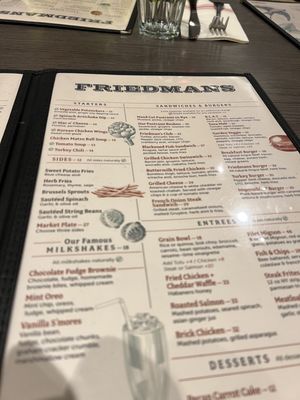 Menu photo 3 Friedman's New York, NY Menu photo 3 Friedman's New York, NY