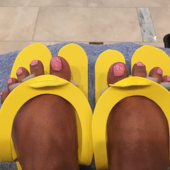 Atlantis Nail Bar - Dead Sea Diamond Pedicure with Kiara Sky colors! - Nail Salons Near Me - Spring, Texas
