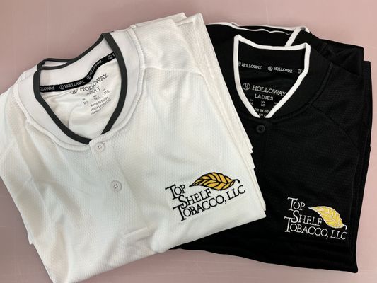 Photo of Redsquare Signs - Wilson, NC, US. Top Shelf Tobacco Embroidered Polo Shirts
