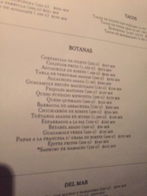 Menu photo 2 La Nacional Monterrey, NLE