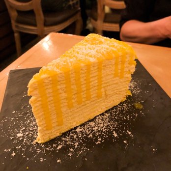 Prince Tea House - Mango Mille Crpes Cake - Desserts Near Me - Brooklyn, New York