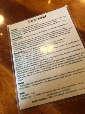 Menu photo 3 The Craic Parkville, MO Menu photo 3 The Craic Parkville, MO