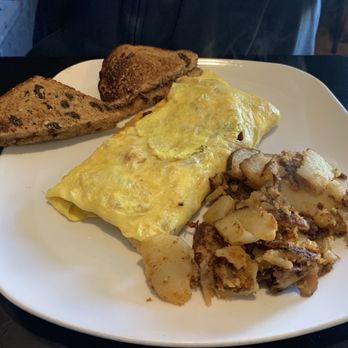 Your Mom's Place - 3 egg omelette with ham, cheese, peppers, and onions. - American Near Me - Phoenixville, Pennsylvania