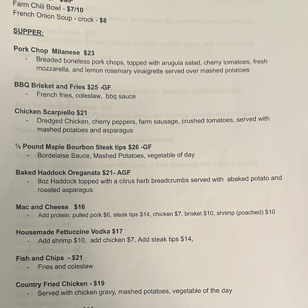 Tumbledown Farm to Fork - Menu 11.17.23 - American Near Me - Wakefield, New Hampshire Tumbledown Farm to Fork - Menu 11.17.23 - American Near Me - Wakefield, New Hampshire