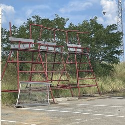 Plum Island Beach - Old abandoned life guard chairs..