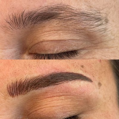 Combo Brows - powder solid tail with natural hair strokes on bulb! Combo Brows - powder solid tail with natural hair strokes on bulb!