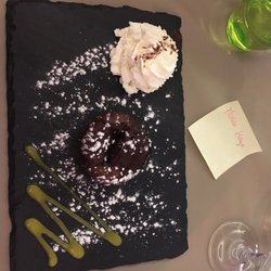 Le Passage - Picture does not fully do justice--chocolate cake was pretty and yummy.