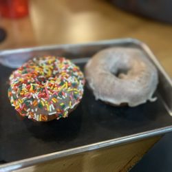 Smoke & Donuts - Vanilla Sprinkle and Vanilla Donut (not overly sweet, love a classic cake donut)