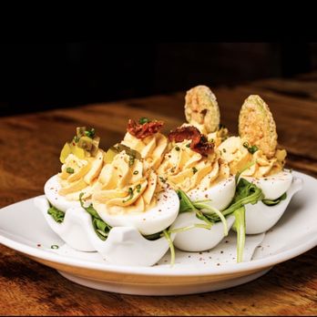 Crisp Rochester - Deviled Egg Flight - New American Near Me - Rochester, New York Crisp Rochester - Deviled Egg Flight - New American Near Me - Rochester, New York