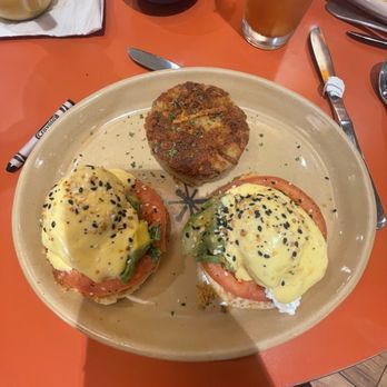 Snooze, an A.M. Eatery - Avocado Benedict - Breakfast & Brunch Near Me - Orange, California Snooze, an A.M. Eatery - Avocado Benedict - Breakfast & Brunch Near Me - Orange, California