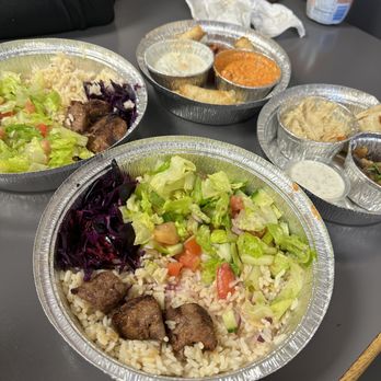 Kapadokia Grill - Mediterranean Turkish - Large Lamb Shish Kebab Platter - Turkish Near Me - Greensboro, North Carolina