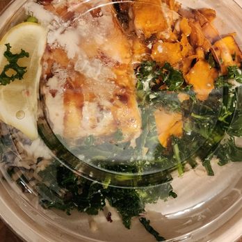 Urbane Cafe - salmon bowl - New American Near Me - Bakersfield, California Urbane Cafe - salmon bowl - New American Near Me - Bakersfield, California