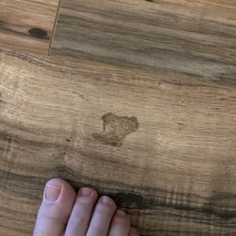 Spots on floor not cleaned Spots on floor not cleaned