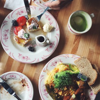 Plain Jane - Top left: French toast. Bottom right: chorizo scramble (would recommend it) - Breakfast & Brunch Near Me - San Francisco, California Plain Jane - Top left: French toast. Bottom right: chorizo scramble (would recommend it) - Breakfast & Brunch Near Me - San Francisco, California