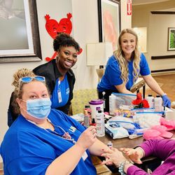 Hand in Hand Hospice - Nail therapy from our wonderful nurses.