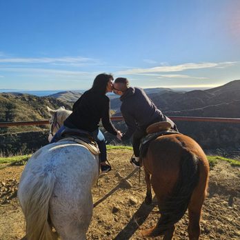Circle Bar B Stables - The view from the top of the trail - Horseback Riding Near Me - Santa Barbara, California