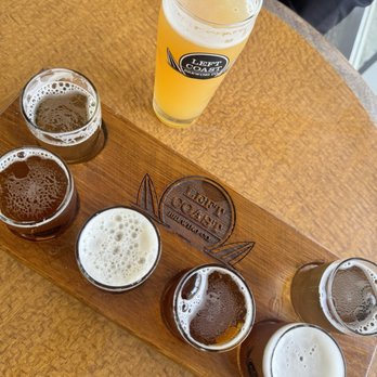 Left Coast Brewing - Flight - Breweries Near Me - San Clemente, California