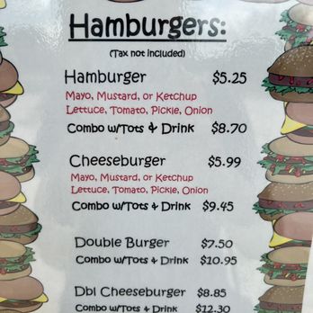 Sno Crush and More - Hamburger options - Shaved Ice Near Me - Angleton, Texas