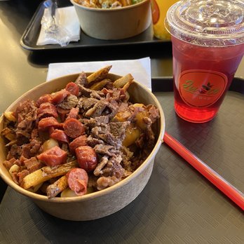 Potato Pit & Juice Bar - Meat lover Poutine - Poutineries Near Me - Dearborn, Michigan Potato Pit & Juice Bar - Meat lover Poutine - Poutineries Near Me - Dearborn, Michigan