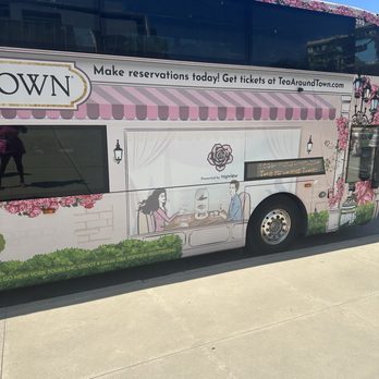 Tea Around Town - Bus exterior - Bus Tours Near Me - Dallas, Texas