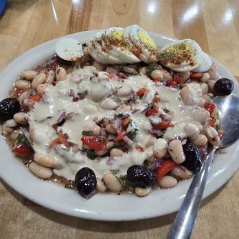 Turkish Delight - Piyaz white bean salad with hard boiled egg - Turkish Near Me - Anchorage, Alaska