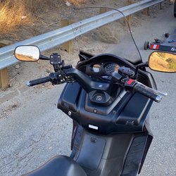 JL Motorcycle Towing And Transportation - Bike ready to roll up on to towing rig.