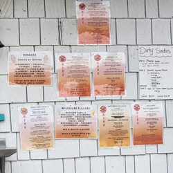 Gonzos Little Frosty - Menu