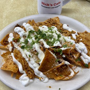 Nick's Cafe - The chilaquiles with the chorizo were fire, absolutely amazing! - Diners Near Me - Los Angeles, California Nick's Cafe - The chilaquiles with the chorizo were fire, absolutely amazing! - Diners Near Me - Los Angeles, California