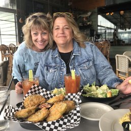 Fried green tomatoes and BLOODY MARY's