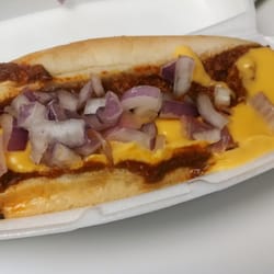 Heavenly Hot Dogs - Chili Dog and Onions!