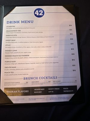 Menu photo 8 42 Bar And Grill Atlanta, GA