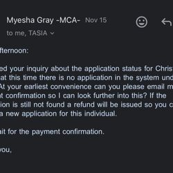 Waave Dispensary - Proof that Waave DID NOT pay the $400.00 to re badge me... and that they take ZERO initiative to look into anything...
