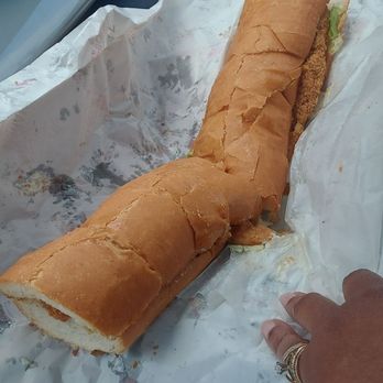 Triangle Deli - Catfish and shrimp poboy. - Soul Food Near Me - New Orleans, Louisiana