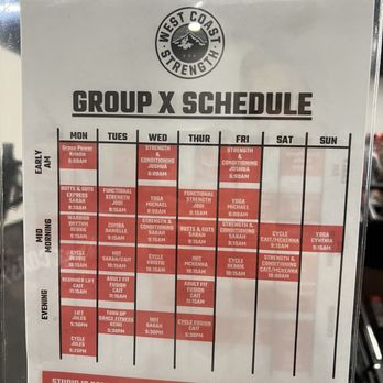 West Coast Strength - Weekly class schedule - Gyms Near Me - Eugene, Oregon