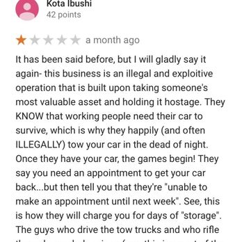 Northwest Recovery - Review from google reviews - Towing Near Me - Rolling Meadows, Illinois Northwest Recovery - Review from google reviews - Towing Near Me - Rolling Meadows, Illinois